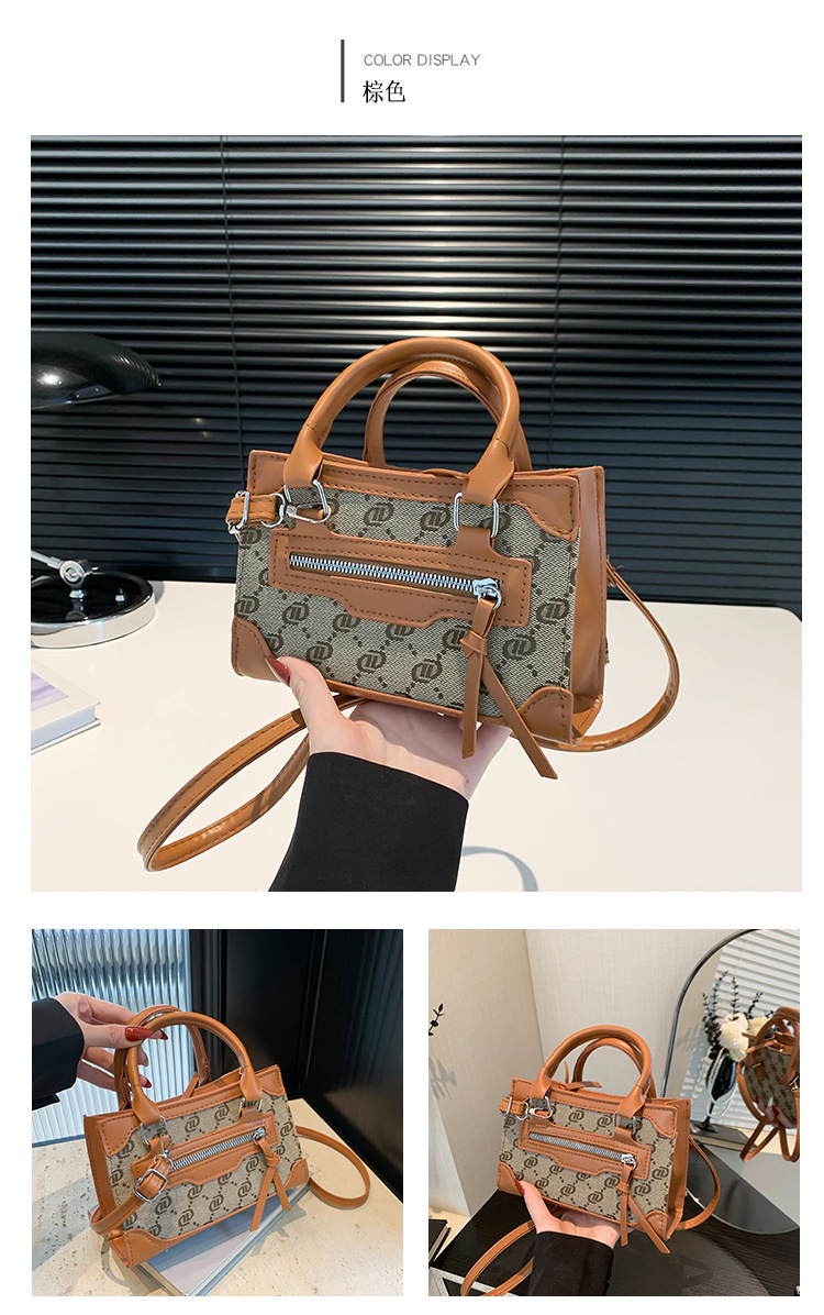 This stylish single-shoulder handbag, with a simple and casual texture, is a new Korean style crossbody small square bag for women in the autumn of 2024 undefined