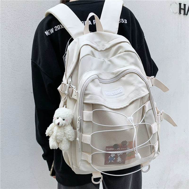 Trend capacious backpack, shoulder bag for elementary school students, universal Japanese school skirt, Korean style