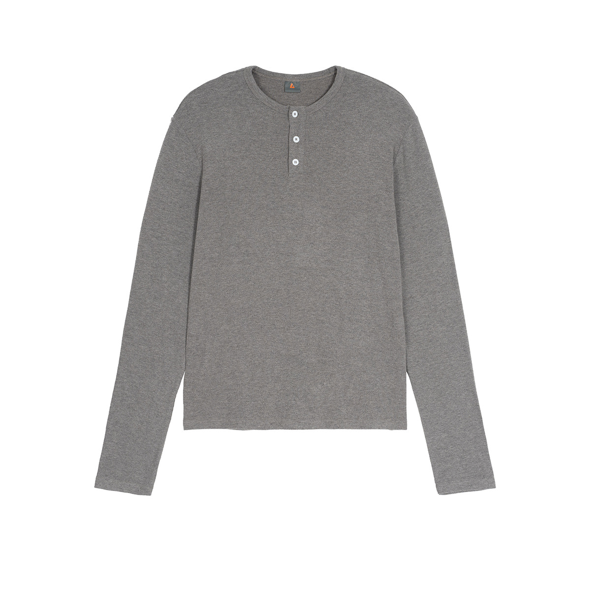 ETAI ropa de hombre primavera y otoño perezoso Henry camiseta de manga larga marca de moda para hombres con camiseta de base de manga larga casual de color sólido