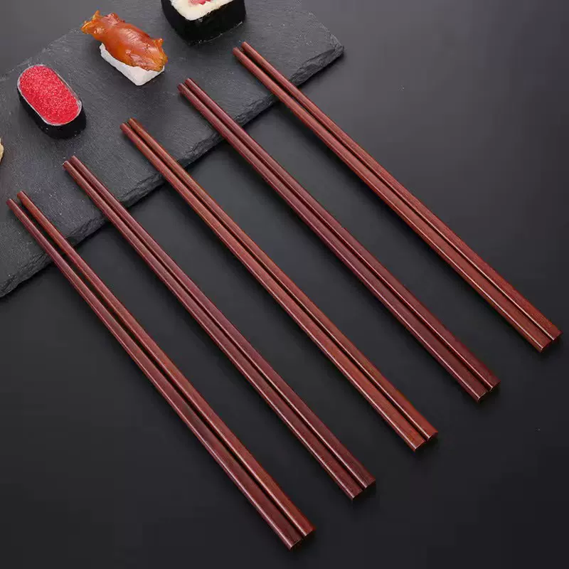 事事如意竹木筷 中式点头印花柿柿如意筷子家用高档防滑防霉竹筷