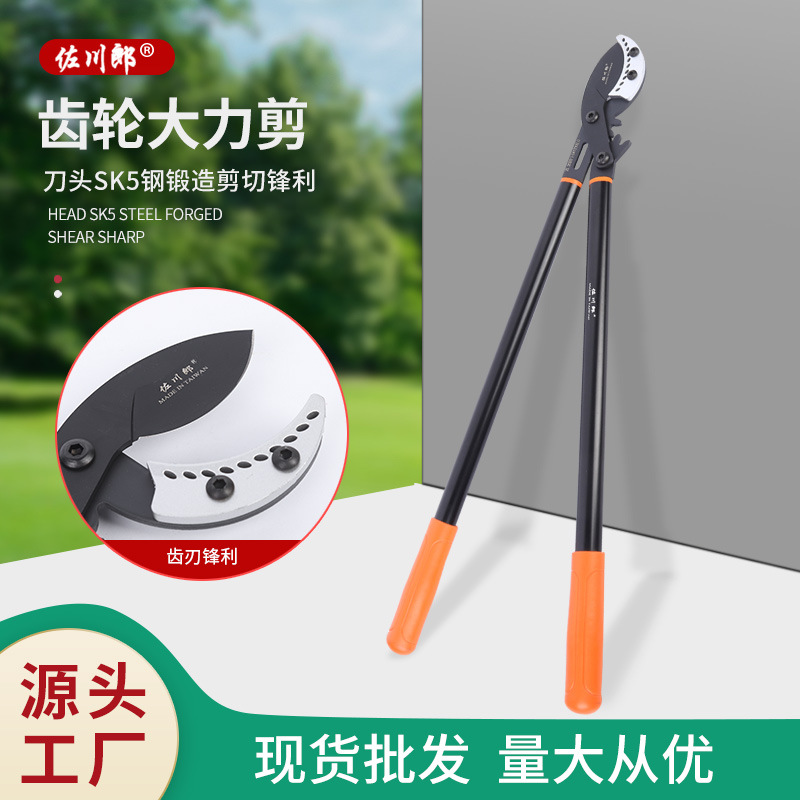 厂家批发大力剪伸缩果树强力修枝剪粗枝剪加长SK5园林剪刀修枝剪