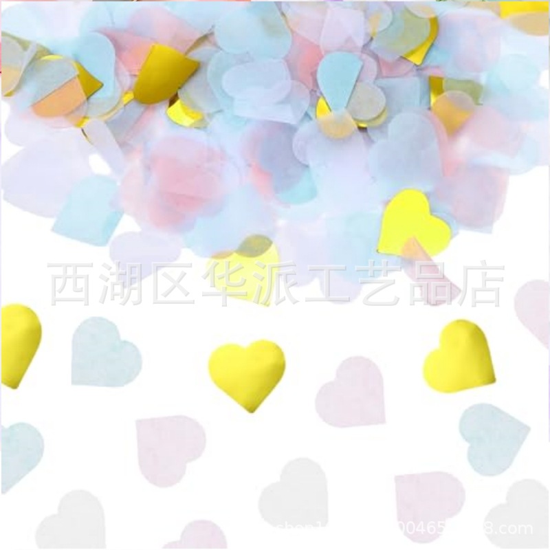 10g colorido 2.5cm confeti de amor fiesta de bodas de San Valentín sosteniendo pétalos globos transparentes relleno de bola de olas