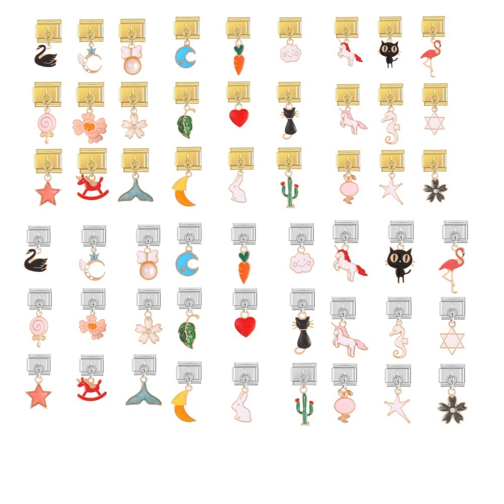 Трансграничный Специально для итальянских модулей различные подвески DIY браслет набор съемный свободно подобранный