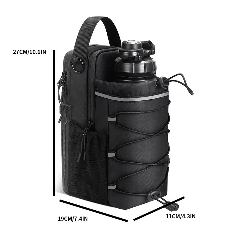 Travel teapot for gym, bag strap, capacious organizer bag with bottle holder, water absorbent, wholesale