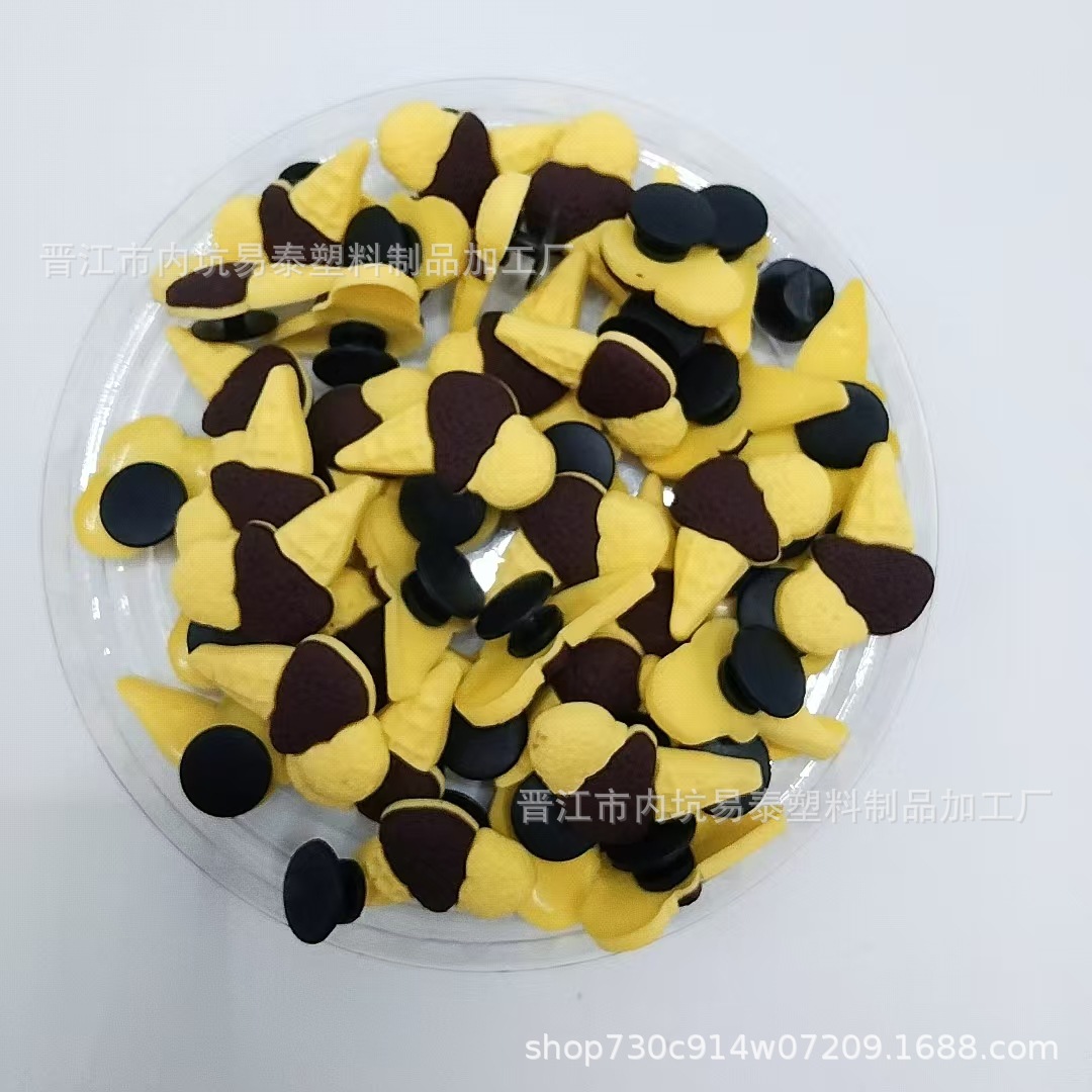 下駄クリエイティブフライドポテトビスケットアクセサリーかわいいスナックシリーズ靴花装飾取り外し可能なアクセサリー新しい