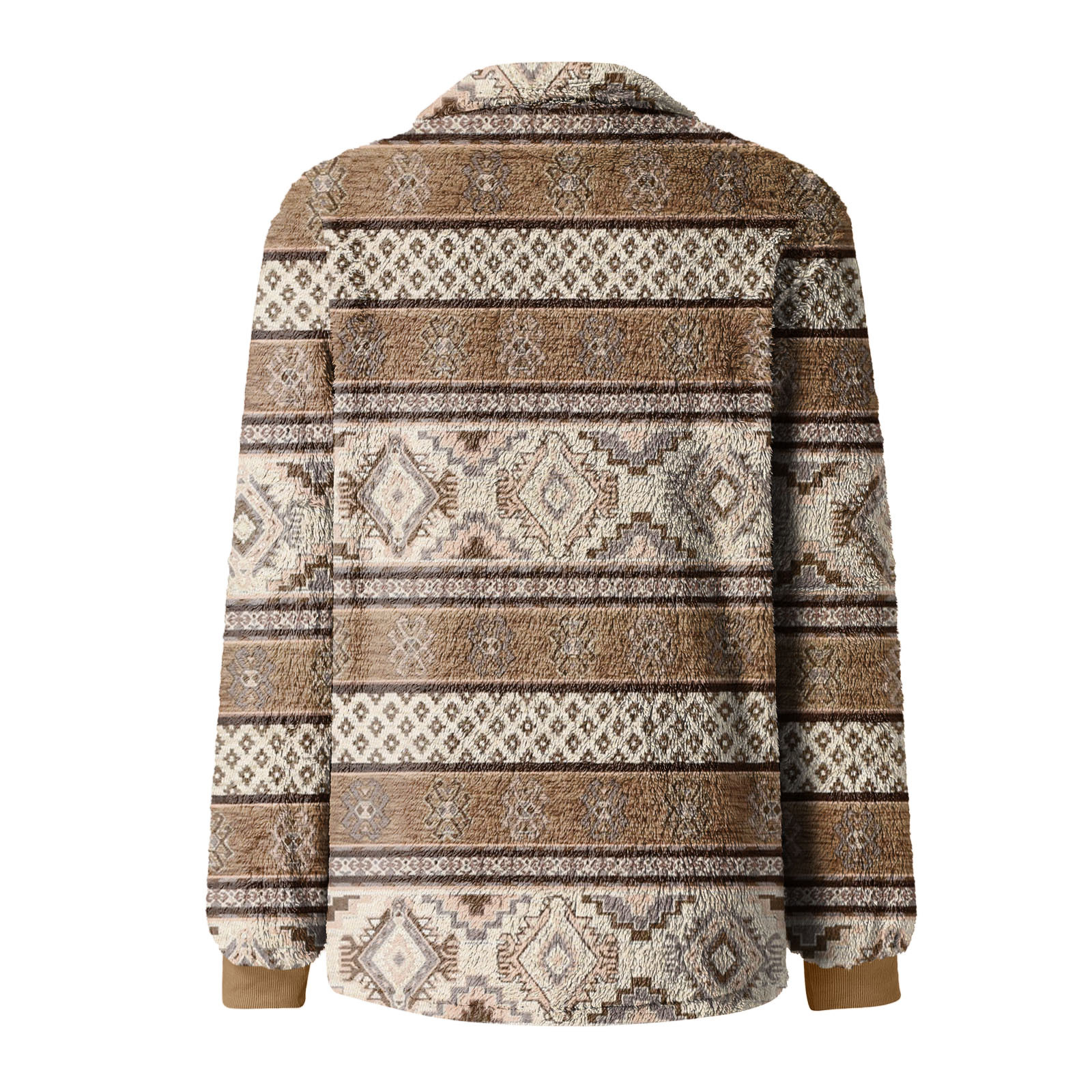 2021 Autumn/Winter New Men's Checkered Double sided Cardigan Sweater Fashion Plush jacket_voghion.com