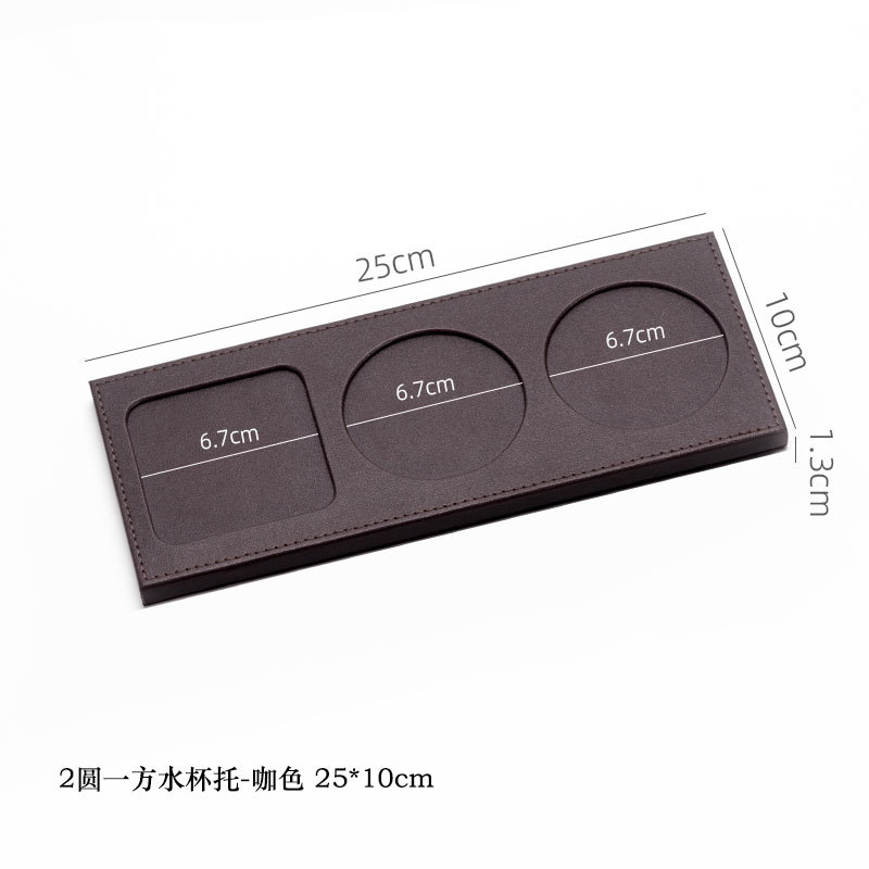 3 홀 펜 프리 컵 홀더 다크 브라운