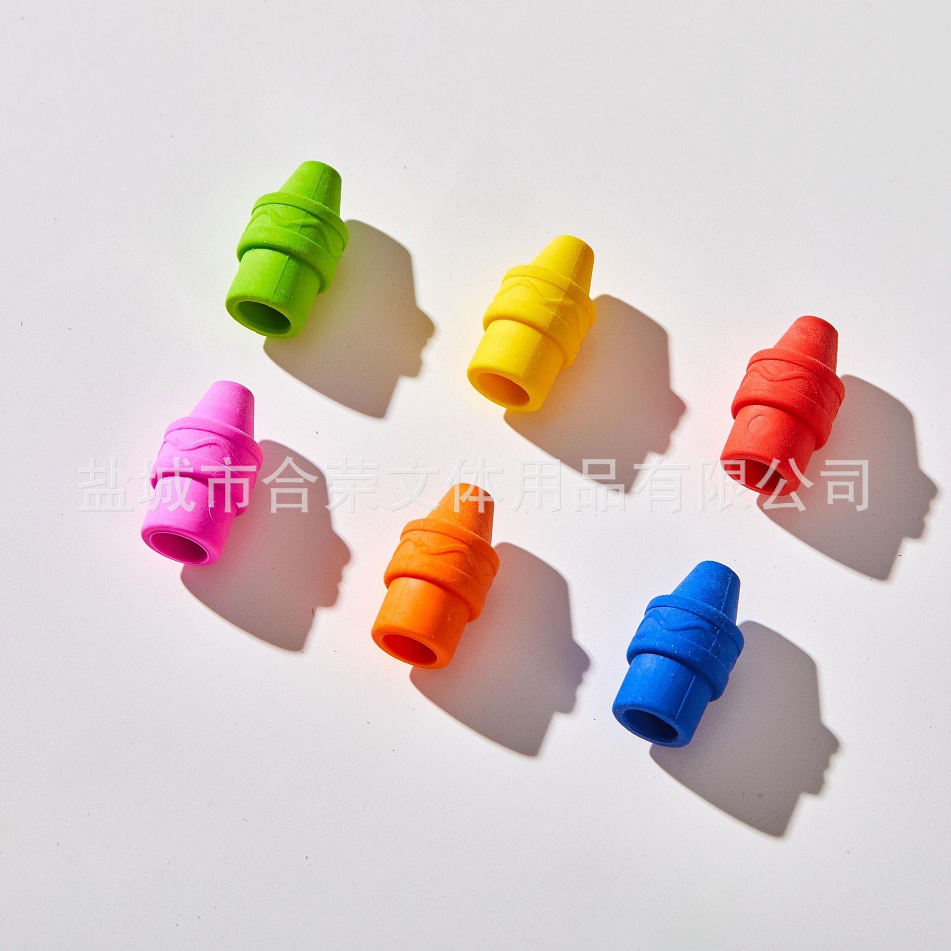 Capas de borracha reemplazables antiperdidas, capas de lápiz limpias sin dejar rastros, suministros creativos para estudiantes