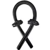 Black [curling iron 1 + hair tie 2]
