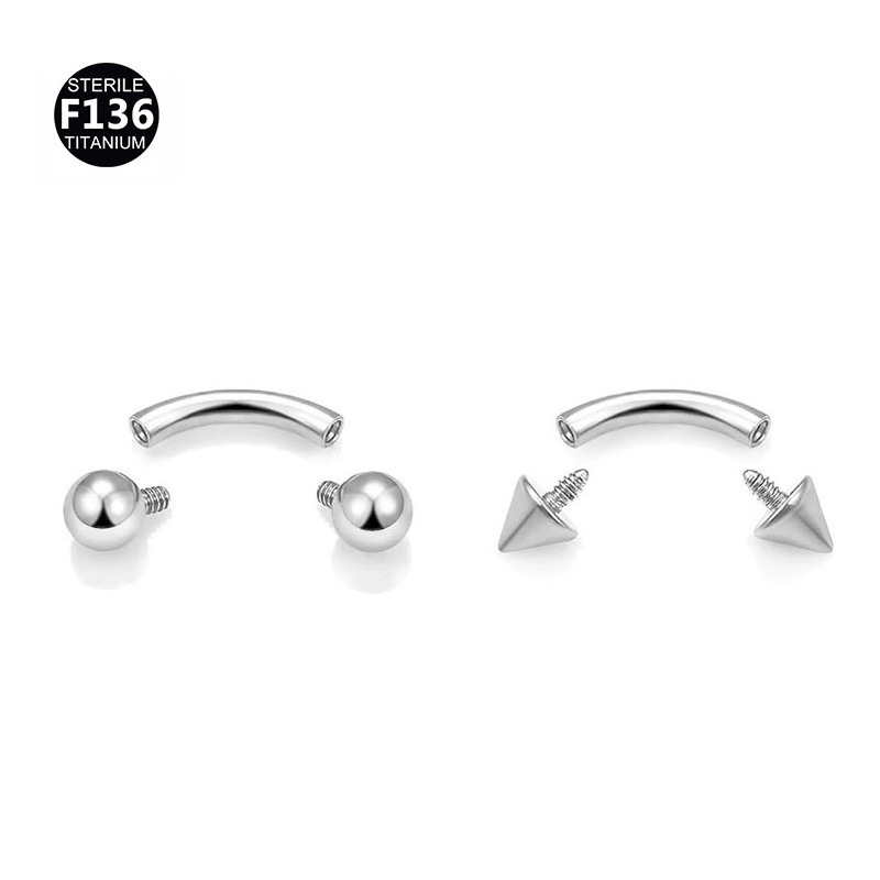 Labret stud lip piercing jewelry styling detail
