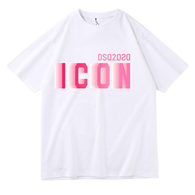 クロスボーダーTシャツ、トレンド高級メンズニットセーター、ポロシャツ、レタープリント、ラウンドネック、半袖|undefined