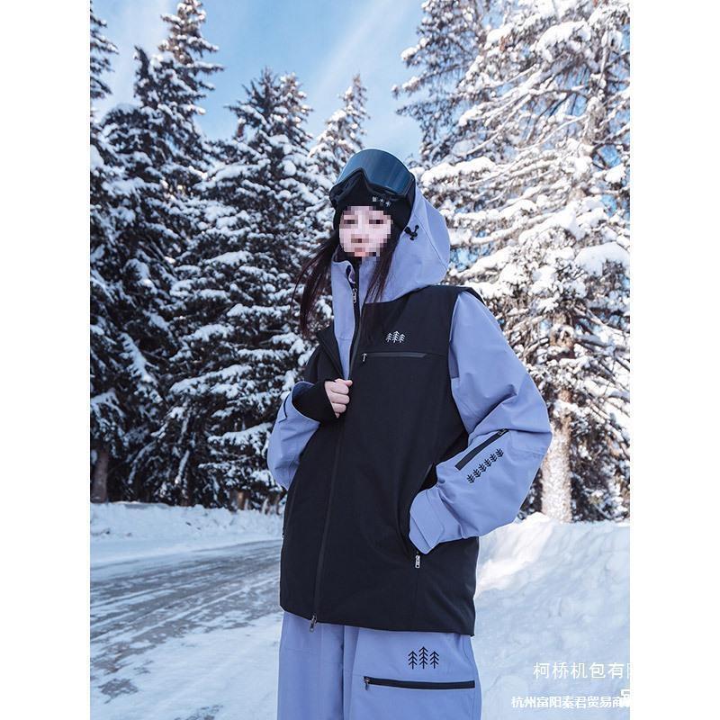 Thickened Winter Windproof Jacket Professional Thermal Awka Ski Snowboard Unisex American-Style Vest