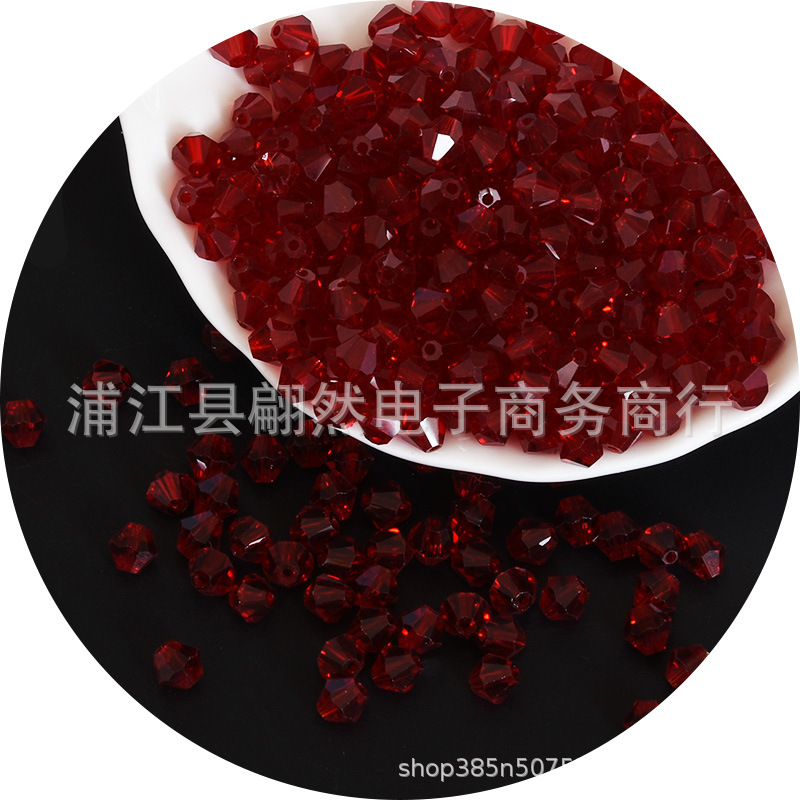 3-8mmAAAA水晶菱形珠精品水晶ガラス珠二頭尖珠DIY珠散珠アクセサリー部品