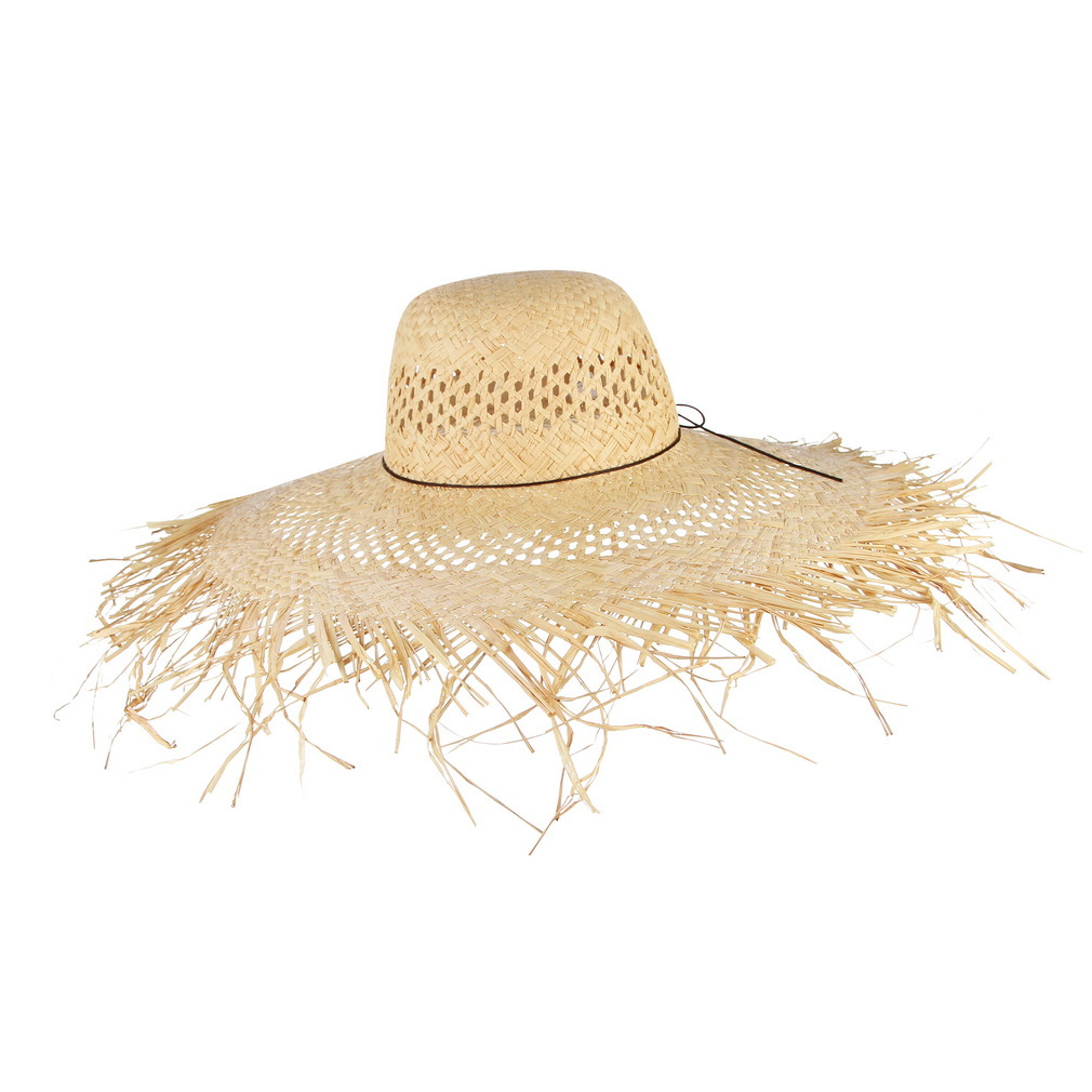 Women's Large Brim Straw Beach Hat For Sun Protection And Summer_voghion.com