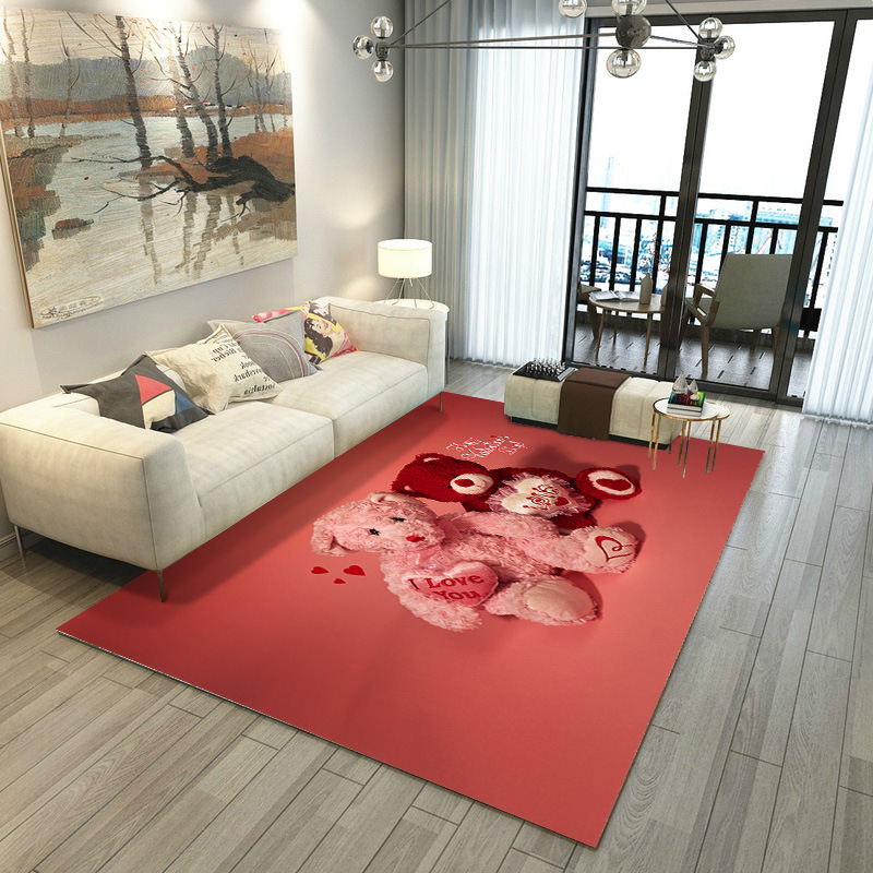 水晶绒地毯,卧室地毯,满铺地垫,装饰地毯