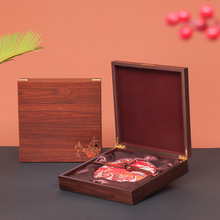 高档木质茶饼盒357g400g普洱茶福鼎老白茶通用收纳包装盒空盒