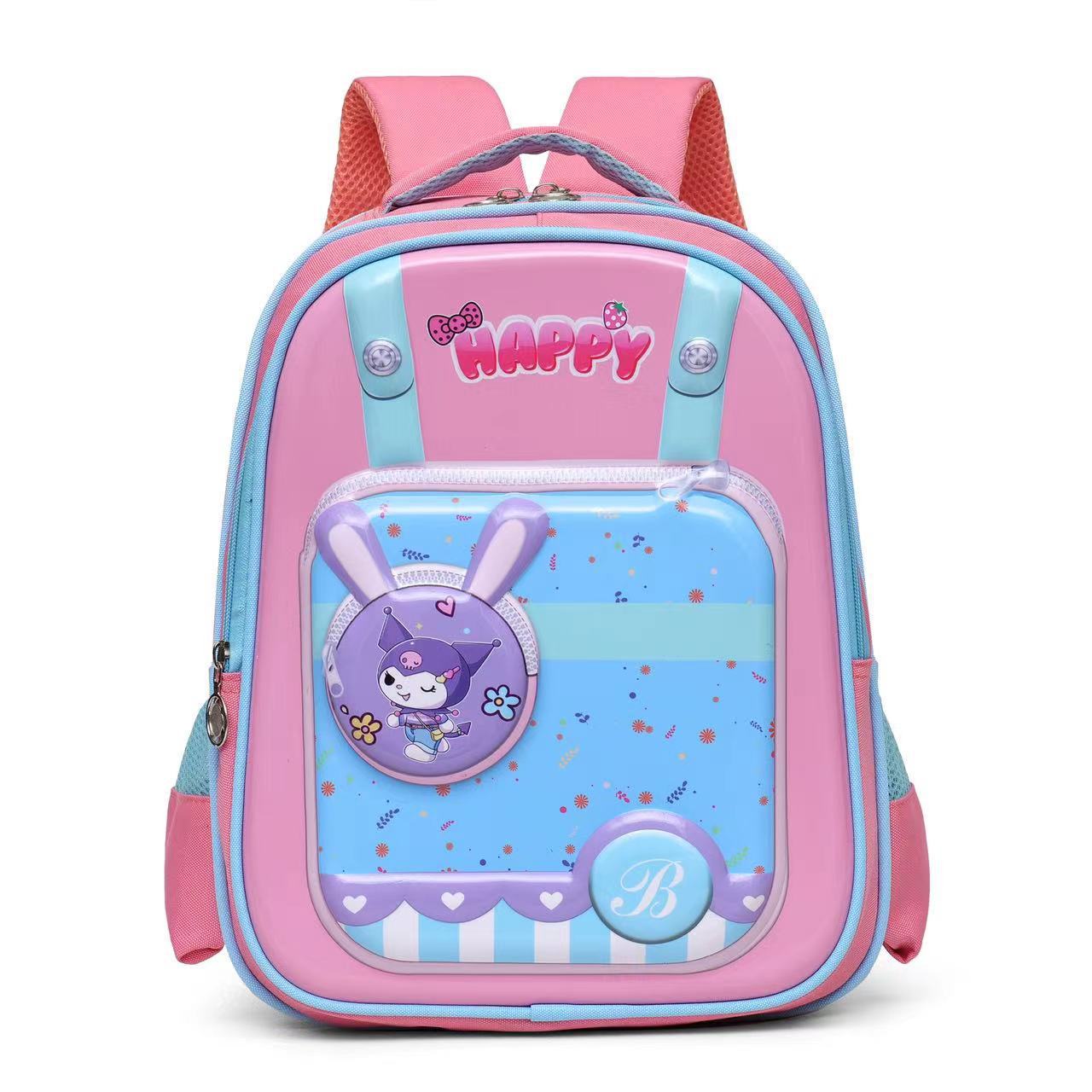 2025 nueva mochila linda para niños, reducción de la carga, mochila de escuela primaria de sexto grado, mochila de protección de la columna de dibujos animados al por mayor