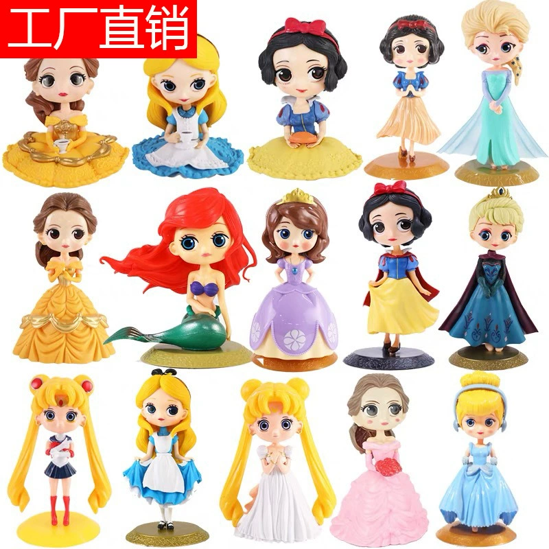 Декоративные украшения для торта принцессы Белоснежный колокольчик Русалка Эльза Цветочная Фея Интернет-знаменитости Детский плагин для выпечки