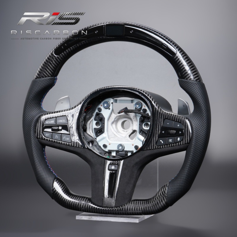 Suitable for Bmw g Carbon Fiber Led Heated Steering Wheel X3X5G20G30G05G01G22G11G02G06