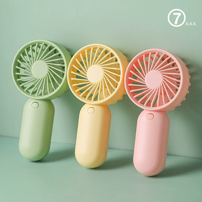 Cartoon small handheld travel table air fan, new collection