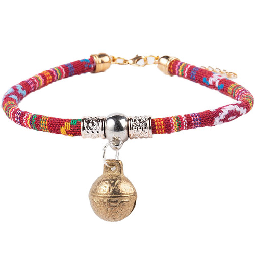 Pet supplies cat and dog bell dog collar cat collar teddy small dog big bell cat collar leash