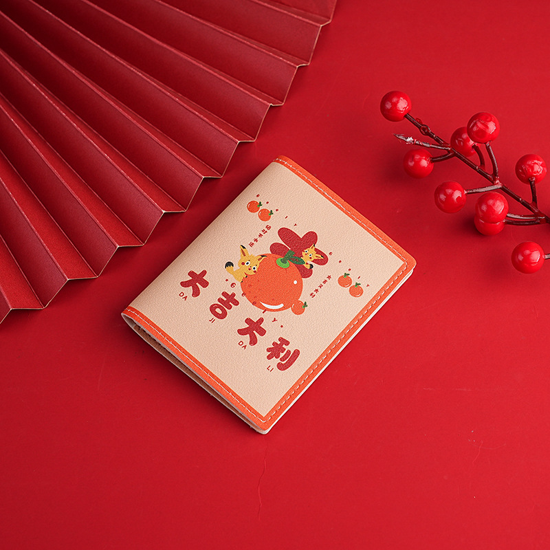 Guochao Gelli bolsa de tarjetas para mujeres multi-tarjeta adorable gran capacidad anti-damagnetismo personalidad pequeña tarjeta bancaria en línea