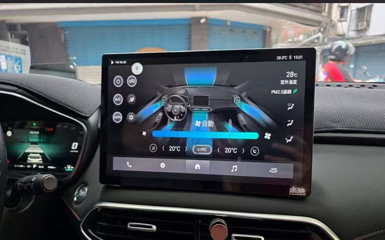 Applicable to MG HS navigation dual-system car infotainment system 12.9inch Android large-screen GPS navigator 19-25