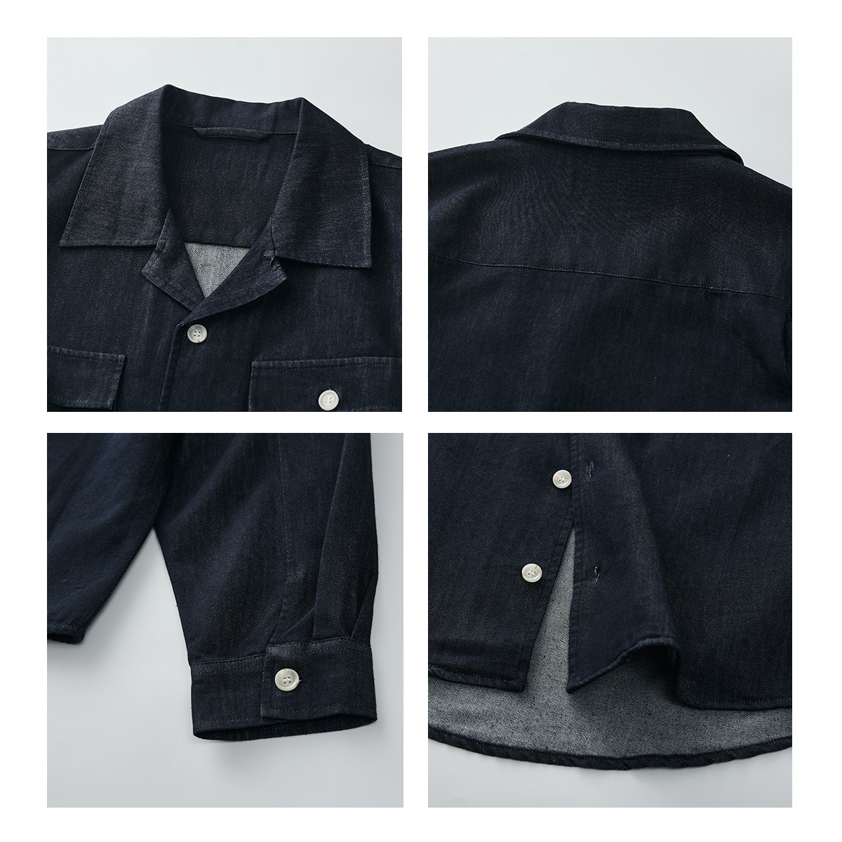 Abbigliamento uomo APO | Camicia da uomo con colletto cubano, maniche lunghe, primavera e autunno, di alta gamma, elegante, ampia, casual_voghion.com
