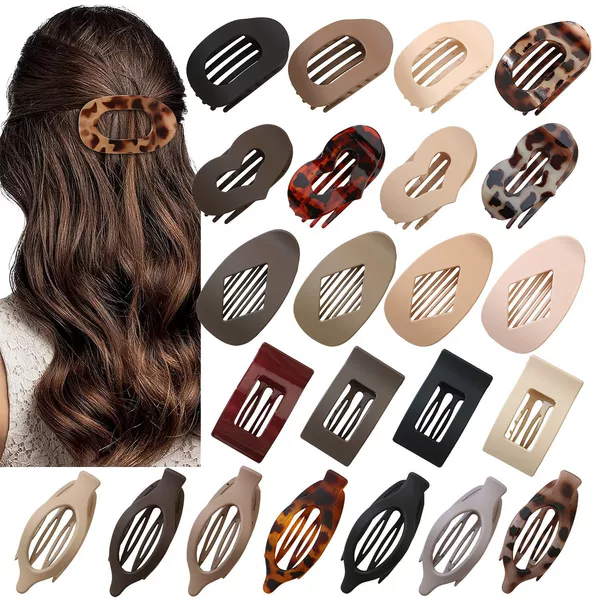 Cross-Border New Hot-Selling Flat Oval Hairpin Duckbill Clip Back of the Head Clip Strong Grip Simple Hair Clip Hair Accessories