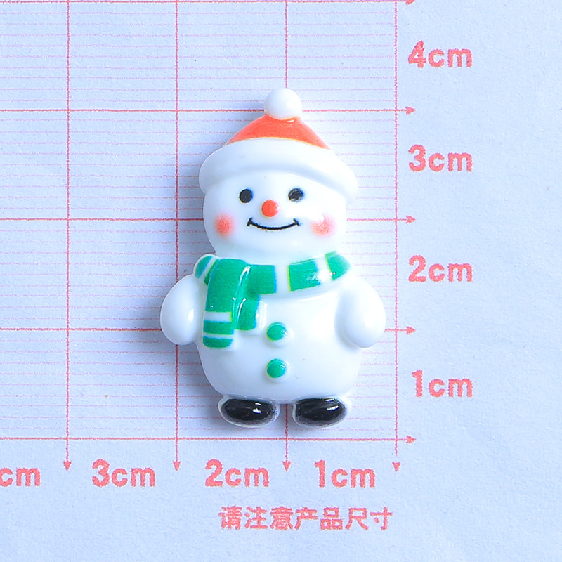 Santa Claus dibujos animados DIY crema pegamento resina accesorios epoxi teléfono caso tocado horquilla hebilla del zapato material de la joyería image 28