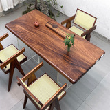 Большая доска из массива ореха, чайный столик, цельная доска, офисный стол Bahua Okan, чайный столик из орехового дерева, журнальный столик, обеденный стол