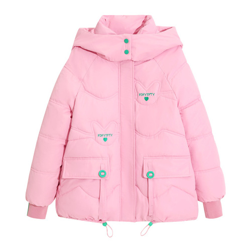 Women's Short, Loose Cotton Puffer Jacket—2024 New Arrival Autumn/Winter Cross-Border Exclusive All-Match Hooded Cotton Coat Outerwear