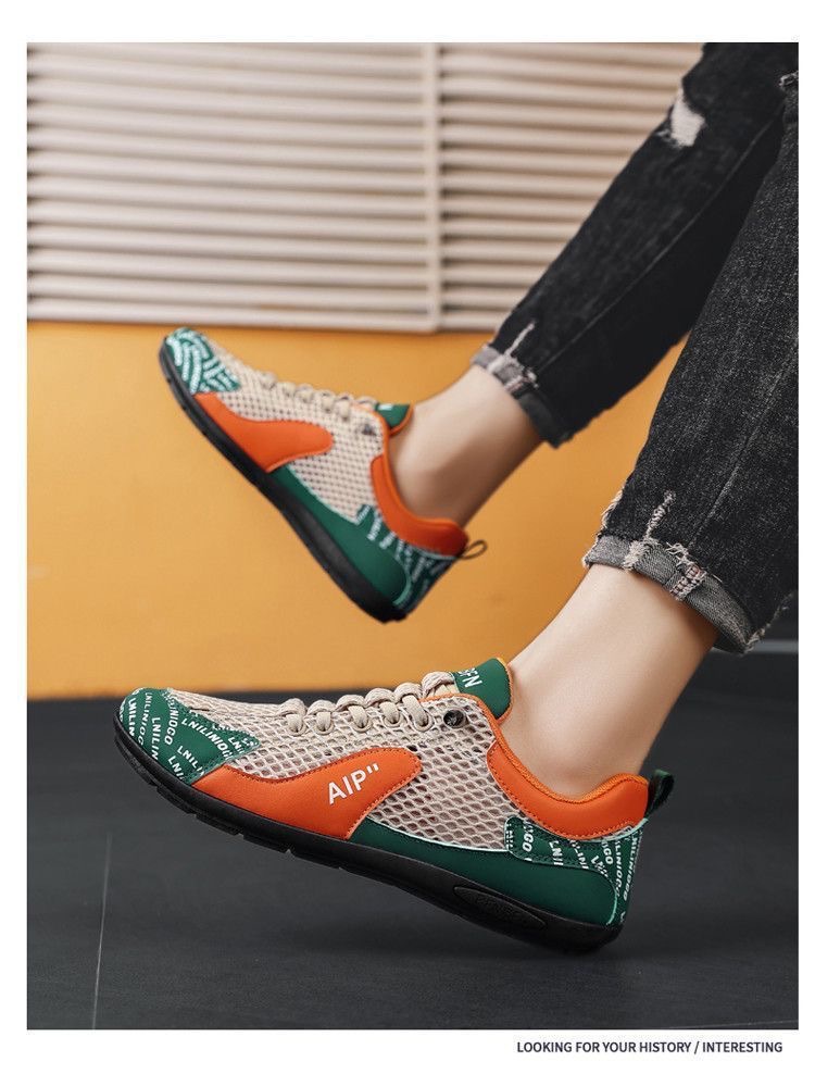 2026 Summer New Breathable Mesh Casual Sports Lightweight Soft Sole Trendy Color-Block Men's Shoes_vogvips.com