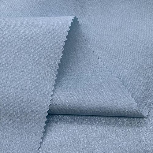 125g shiny bark silk fabric, small Shalimar bark pattern silver silk dress fabric, polyester fashion dress