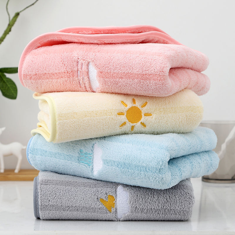 take a shower towel water uptake Coral Face Towel Towel dry hair thickening soft adult household Manufactor
