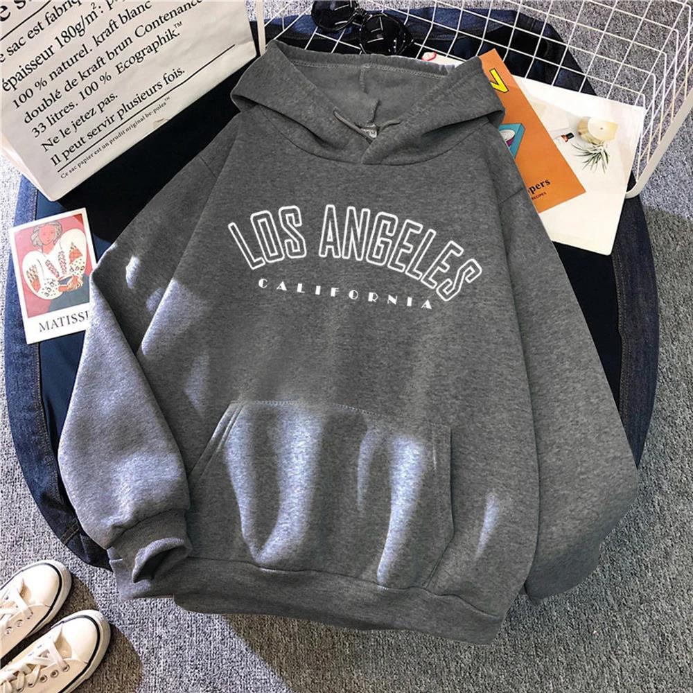 LOS AAGELES Logo Sweatshirt Fashion Letter Print Hoodie Unis