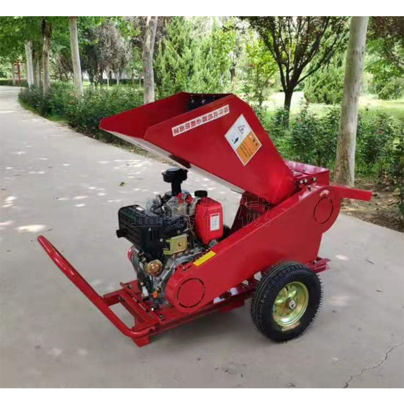 卧式树枝粉碎机 移动式碎枝机 道路修 剪树枝机 枝条粉碎机