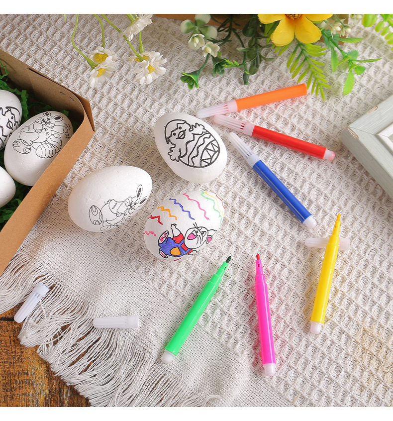 Ostern DIY handbemalte Eier Cartoon Haseneier handgemachte Geschenke für Kinder im Großhandel_voghion.com