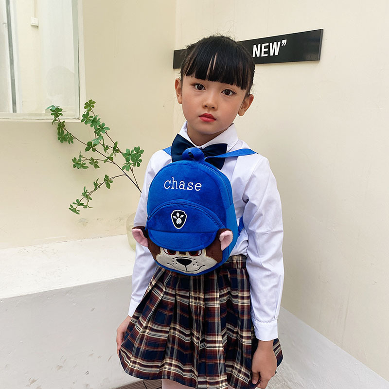 Bolso de felpa informal para bebés transfronterizos, monedero de año, reducción de la carga, mochila de comercio exterior de dibujos animados, mochila de ocio