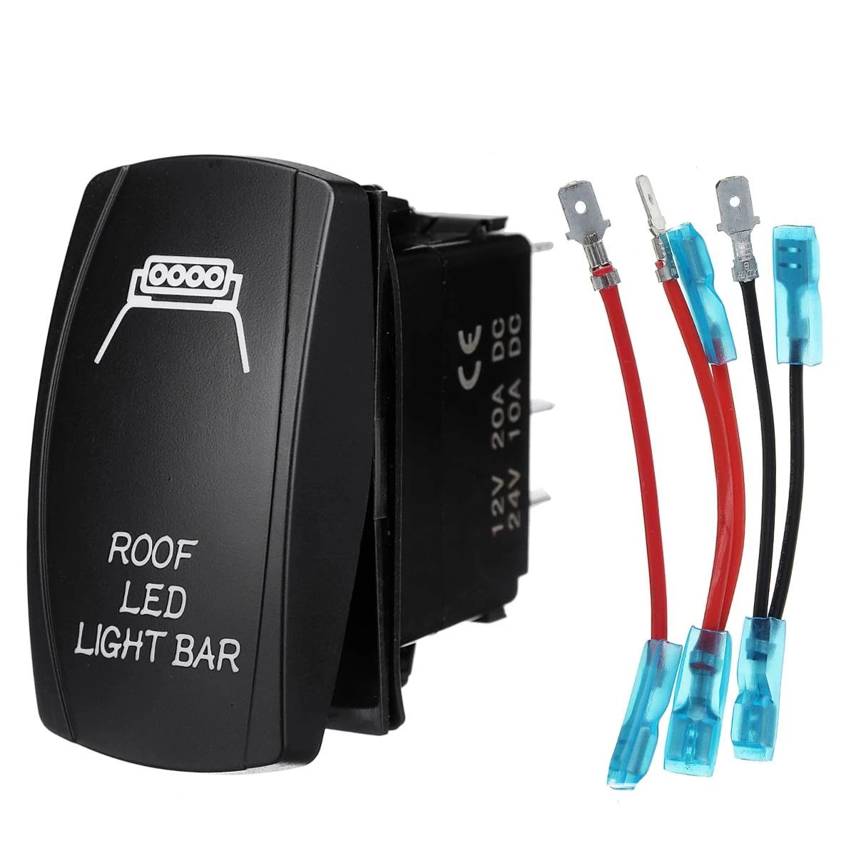 耀改装12v24v电气开关游艇汽车线束专用贝型翘板操控配件船舶专用