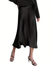 S 31933 Satin Midi Skirt with Fish Tail ������β����ȹ
