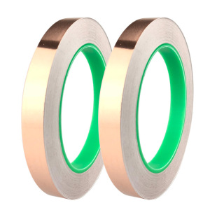 Copper foil tape single and double guide touch shield self-adhesive Bluetooth headset switch button copper sheet anti-static copper foil