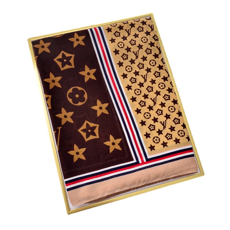 Chal largo de algodón y lino de lujo ligero de moda europeo y americano para mujeres otoño e invierno nuevo cálido estilo occidental bufanda suave bufanda grande