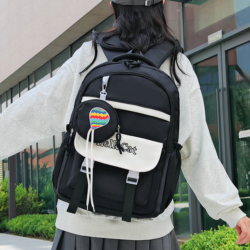 Nueva mochila escolar 2024 para estudiantes universitarios, mochila de todo fósforo de moda de gran capacidad, mochila de viaje de viaje informal de alto valor