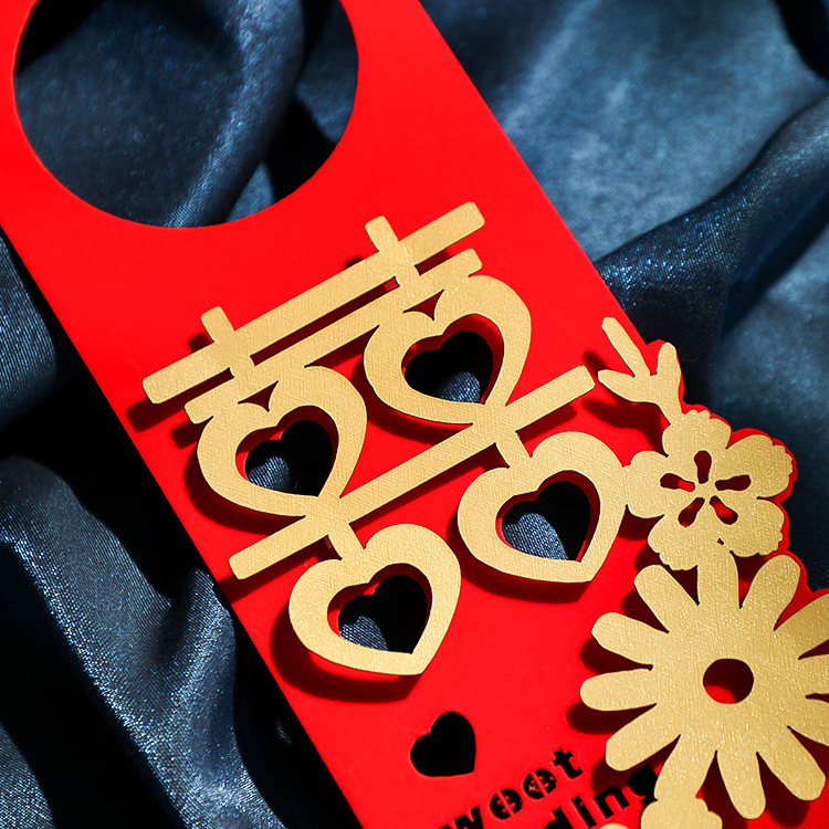 Wedding Door Hand Hook Decoration for Room Bedroom Entrance Door Arrangement Creative Festive Ornament Wedding Supply Set