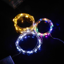 LED创意波波球铜线灯串 电池盒节日礼品氛围彩灯圣诞装饰铜丝灯串