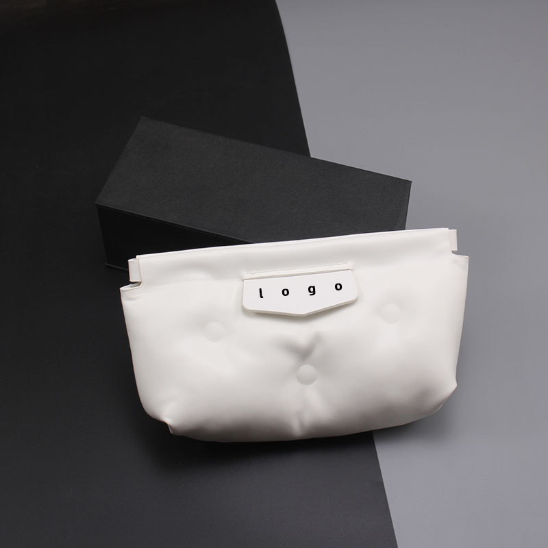 23 New Korean Leather Cloud Glasses Bag High-End Fashion Sunglasses Large Frame Glasses Cosmetics Bag Storage Pillow