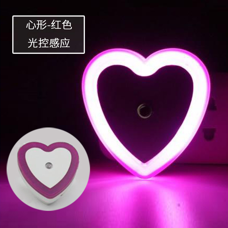 Interruptor de dibujos animados cuadrados de la lámpara transfronteriza / luz controlada por luz LED Night Light Smart Home Plug-in Headlight