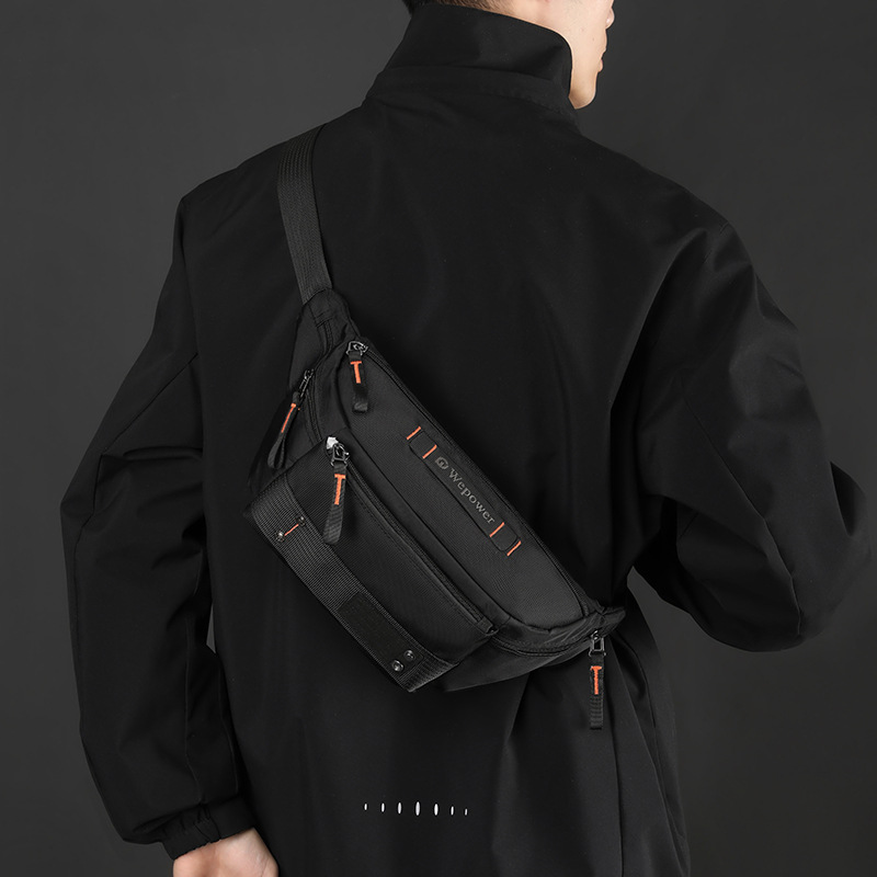 WEPOWER nuevo tipo de bolso de cintura al aire libre, bolso de hombro de moda, bolso de hombro impermeable, bolso de pecho para correr y montar