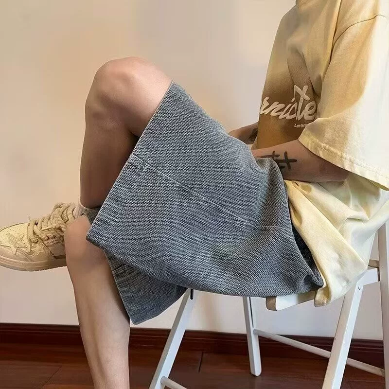 Юбка деним oversize «звёздное небо», американский стиль, летний вариант, размеры S–3XL